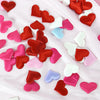 100/200Pcs Artificial Love Heart Petals Valentine's Day Wedding Party Confetti Petals Sponge Satin Fabric Table Bed Decorations