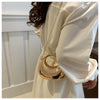 New Gold Silver Fashion Acrylic Moon Women's Handbags Luxury Ladies Clutch Bags Dinner Bag with chain 2024