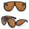 New Fashion Personality Hip Hop Cool Cyberpunk Sunglasses with Large Frame UV400 Anti UV Eyeglasses Oculos De Sol Feminino