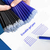 30/50/100Pcs/Lot 0.5mm Gel Pen Erasable Pen Refill Rod Set Blue Black Ink Shool Washable Handle Writing Stationery Supplies