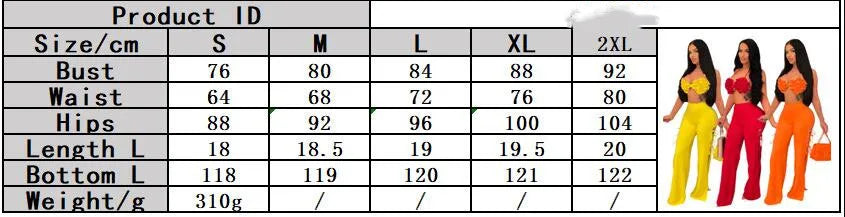 2022 Summer Women 2 Piece Set Floral Bra Tops and High Side Split Lace Up Wide Leg Pants Set Sweatsuit Tracksuit Outfits