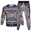 Vinatge Luxury Baroque Style Clothing Suit Men Jogging Pant Sweatshirt 2 Piece Set New Women Fashion Streetwear Tracksuit Set
