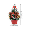 20/29cm Mini Christmas Tree Desktop Ornaments Artificial Plants Pine Needle Tree With Xmas Balls New Year Party Home Decor Gifts