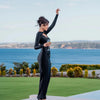 Articat Sexy Hollow Out Long Sleeved Elastic Tight Dress Women Pleats Double Layered Female Vestidos Elegant Party Evening Dress