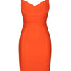 bandage dress summer orange bodycon dresses for women 2022 sexy spaghetti royal blue club celebrity party dress birthday outfit