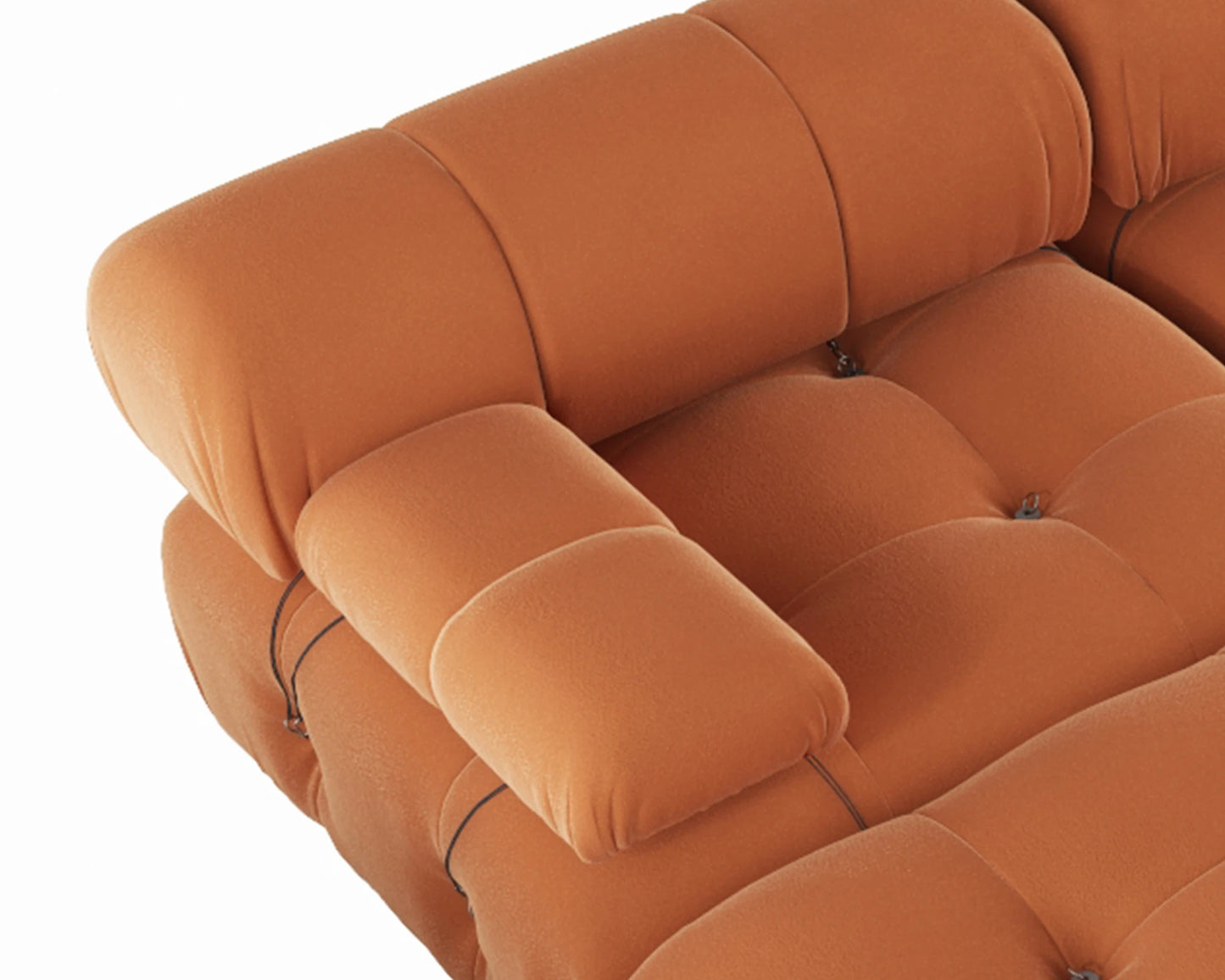 Modern Sectional Sofas Living Room U-Shaped Minimalist Velvet Fabric Large Sofa Couches Luxury 6-Seat Couch with Chaise Ottomans
