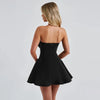 Sexy Strapless Bow Short White Dress Womens Off Shoulder A-line Luxury Black Mini Dresses Elegant Backless Gowns Birthday 2025