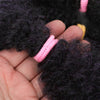 Afro Kinky Curly Hair Bulk Synthetic 12inch Ombre Marley Twists Braiding Hair #1B 4 27 30 33 99J Green Ombre Purple Brown Colors