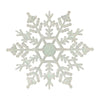 Pack Of 24/12/6 Pieces Snowflakes For Christmas Tree Decoration Blue Snowflakes With Bright Powder Winter New Year Hanging Decor