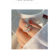 925 Sterling Silver Butterfly Zircon Open Rings For Women Wedding Luxury Fine Jewelry Accessories Wholesale 2023