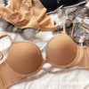 2 Pieces Sexy Underwear Set for Women Classic Cross Hollow Bra Sparkle Rhinestones Lingerie Deep V Push Up Brassiere Set