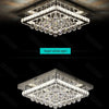 Modern Luxury Crystal LED Chandelier For Living Room Bedroom Dining Room Kitchen Ceiling Lamp Silver Chrome Remote Control Light