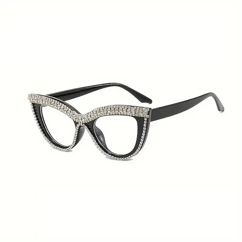 Flower Cat Eye Retro Rhinestones Sun Glasses for Women Elegant Fashion Men Trend Brand Designer Outdoor Party Shades Eyewear