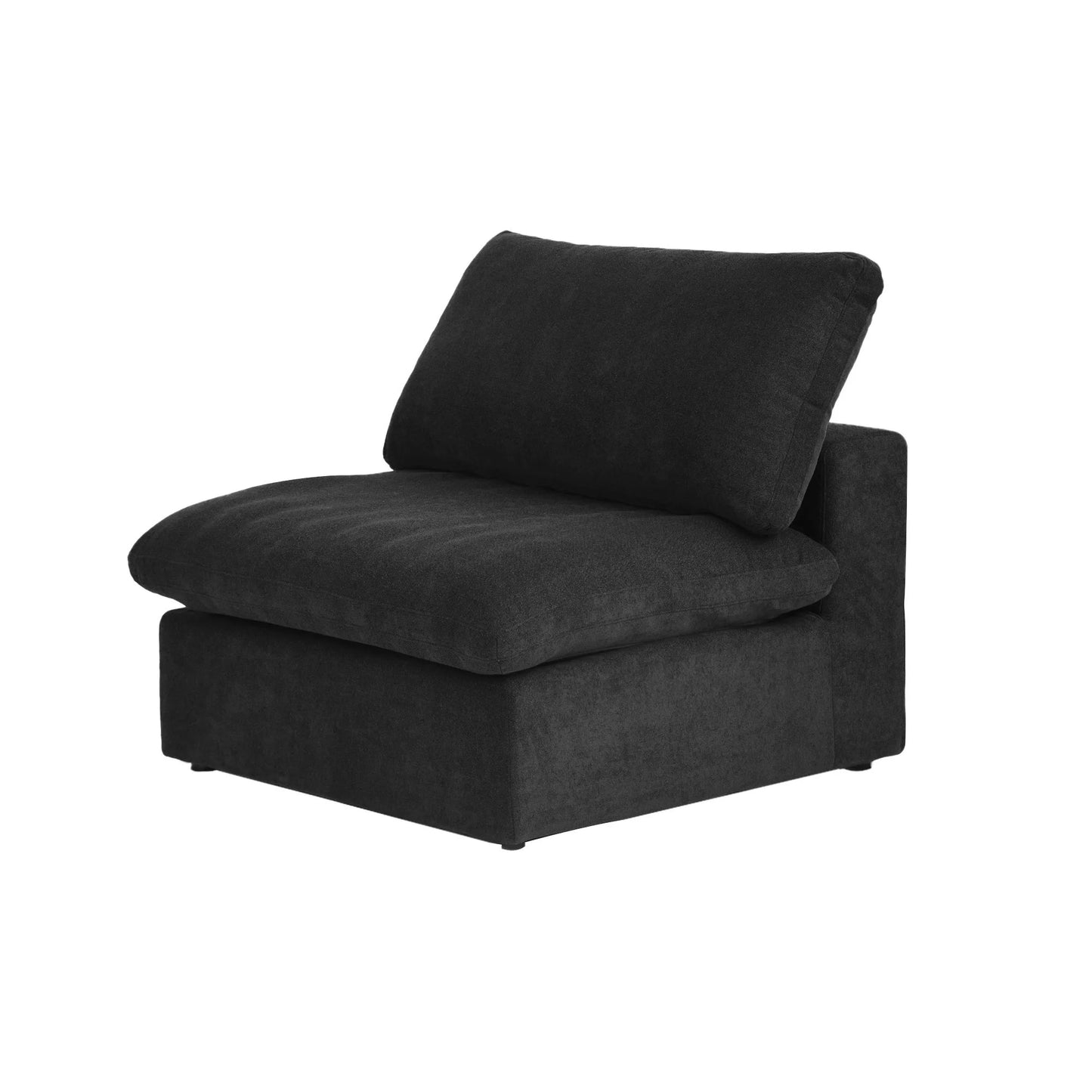 Cloud Modular Sectional Sofa with 2 Storage Ottomans 160.6" Down Filled Comfort U Shaped Sofa Minimalist Wide Deep Seat Couch