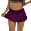 Summer women's short skirt mini sexy half skirt casual solid color lace patchwork ultra short skirt party lace skirt
