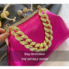 2024 Luxury Women Gold Green Chain Messenger Bags PU Leather Shoulder Bags Shell Clip Designer Handbag And Purse Wedding Clutch