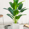 88cm 24Leaves Large Tropical Palm Tree Fake Banana Plants Leaves Real Touch Strelizia Plastic Monstera Plant for Home Garden