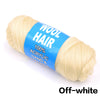 4 Pack Brazilian Wool Hair Synthetic Crochet Hair Extensions for Women African Hair Yarn for Braiding Senegalese Twist Fake Hair