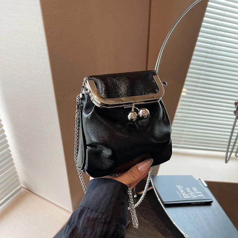 Trendy Korean Fashion Mini Square Bag Vintage Streetwear Elegant Crossbody Bags Casual Y2k Aesthetic Shoulder Handbags for Women