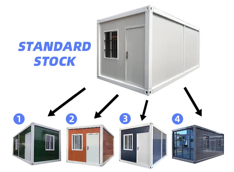 40ft Two Layers Triangle Roof Outdoor Terrace Modern Module Premade Hotel Style Apartment House 20ft Tiny House For Sale