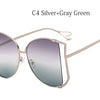 2024 Half Frame Brand Designer Glasses Women Square Pearl Famous Sunglasses Female Fashion Oversized Clear Pink Eyewear Ladies