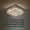 Modern Luxury Crystal LED Chandelier For Living Room Bedroom Dining Room Kitchen Ceiling Lamp Silver Chrome Remote Control Light