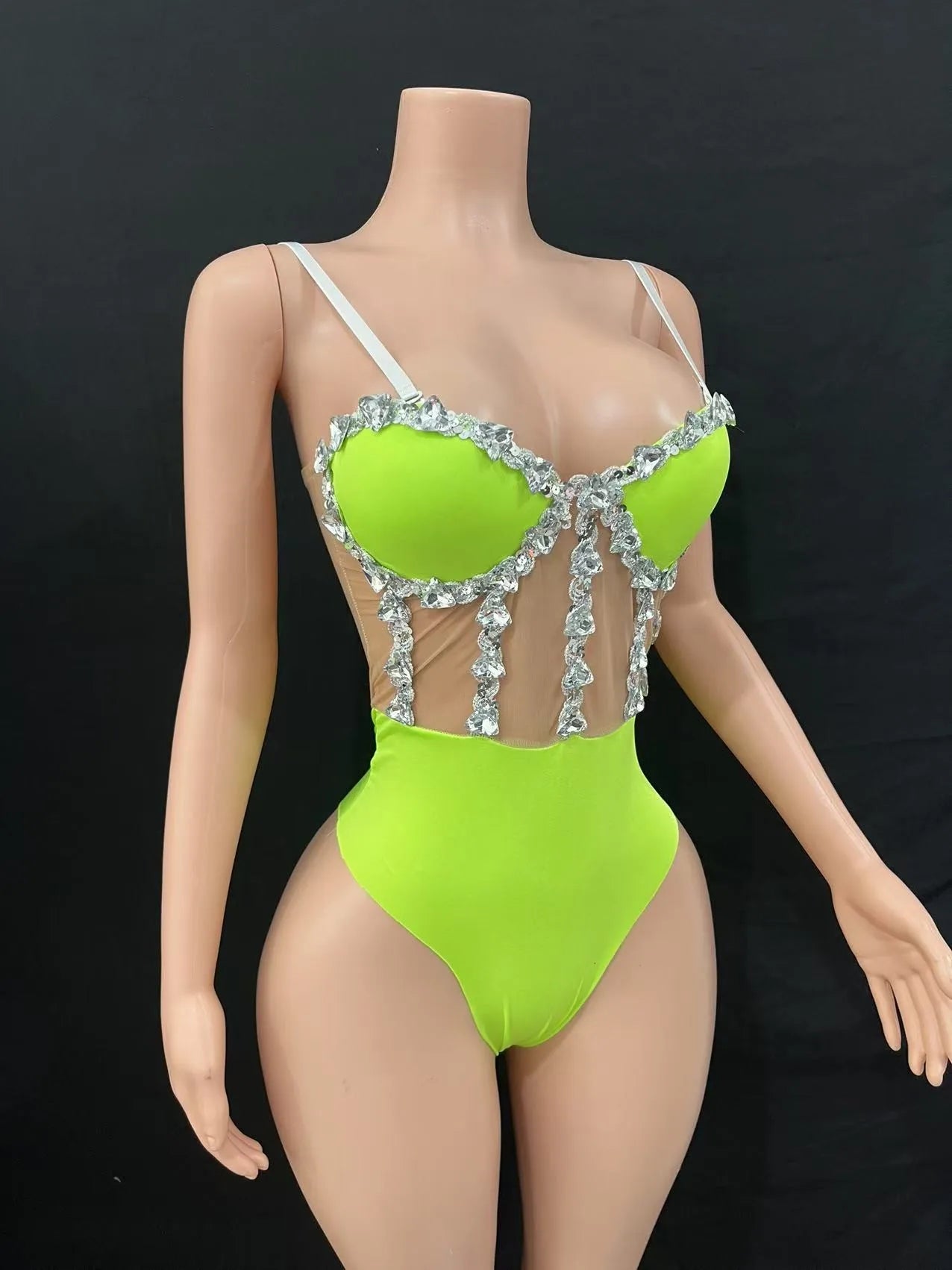Multi colored triangle jumpsuit, party dress, birthday dress, bar party, dance party, dance team, gogo, women's bar, nightclub,