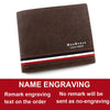 Short Men Wallets Zipper Coin Pocket Slim Card Holder Name Engraved Luxury Male Purses High Quality PU Leather Men's Wallet