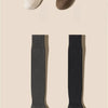 New Women Black White Knee High Lolita Socks Lady Female Over Knee Cute Long Sock Solid Color Stockings For Women