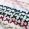 (50 Pcs) 4*4cm Colourful Ribbon Bows Small Size Polyester Satin Ribbon Bow Flower DIY Craft Decoration
