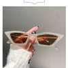 Fashion CAT EYE Rhinestone Bling Sunglasses Women Vintage Brand Luxury Small Frame Ladies Gradient Sun Glasses Oculos UV400