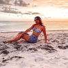 Women's Paisley Bikini Set Pareo With Skirt sarong Sexy Bohemian Beach Dress Beachwear Two-Piece Swimsuit Cover-Up Summer Outfit