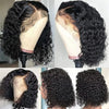 Loose Deep Wave Short Bob Human Hair Frontal Wigs Curly 13x4 4x4 Transparent Lace Front Wig 180 Density Brazilian Remy For Women