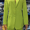 Women's Urban Suits 2025 Spring/Summer Latest Elegant Notched Collar Blazer Long sleeved Coat&Pocket Design Button Pants Set