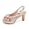 New Arrival Women Nigerian Italian Shoes and Bags Set Decorated with Rhinestone Peep Toe High Heels Women Pumps for Wedding