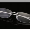 Men Blue Light Blocking Reading Glasses Women Dimond Cutting Rimless Eyeglasses Frame Anti Fatigue Hyperopia Presbyopic Eyewear
