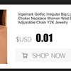 Ingemark Exaggerated Chunky Heavy Metal Twisted Torques Choker Necklace for Women Spiral Big Chain Grunge Jewelry Steampunk Men