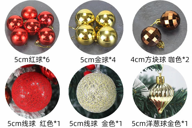 45/60cm DIY Christmas Tree With LED Light Mini Desktop Tree Christmas Decoration New Year Gift Home Christmas Ornaments