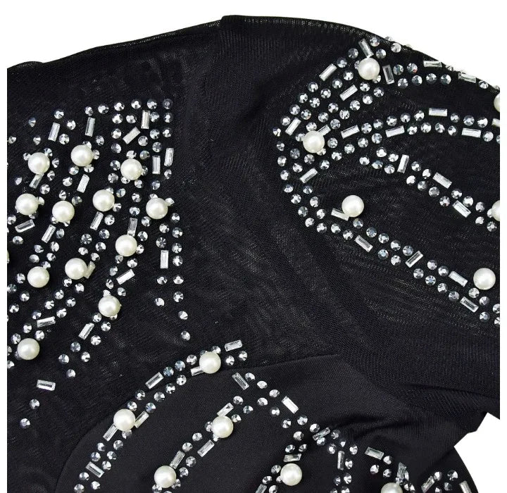 Elegant Women Jumpsuit Streetwear 2024 Spring Fashion Versatile Casual Solid Color Hot Diamond Long Sleeve Jump Suits for Female