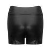 2023 Sexy Womens Shorts Shiny Elastic High Waist Shiny Faux PU Leather Short Pants Slim Hot Dance Clubwear Mini Shorts