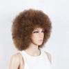 QVR Short Afro Kinky Curly Wigs With Bangs For Women Fluffy Short Afro Curly Wigs Human Hair Wig 180% Density Full Machine Hair