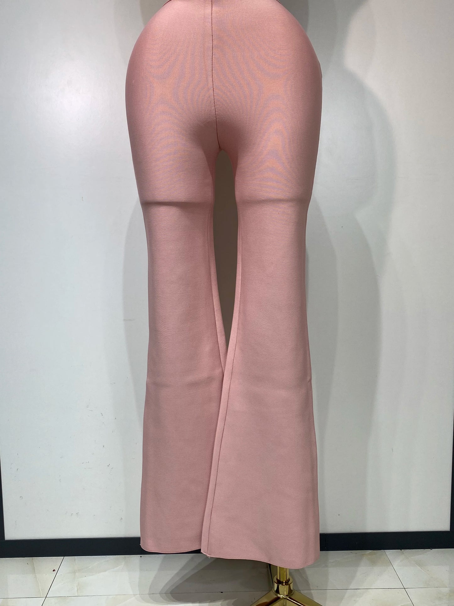 High Quality Elegant Bandage Top Pant Set Women Sexy Evening Party Nightclub Luxury Birthday High Street Fashion Two Piece Set