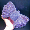 Newest Rhinestone Green/Black Clutch Purse Bow Luxury Diamond Women Red Evening Clutches Bags Wedding Bridal Bag Stones Handbags