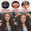 Snwprin 360 HD Full Lace Curly Human Hair Wigs Preplucked 13x6 Lace Frontal Wig Deep Wave Glueless Human Hair Ready To Wear 30In