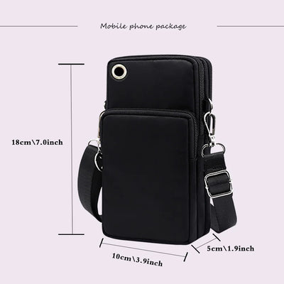 Women‘s Messenger Bag Small Handbag Crossbody Shoulder Wallet for Phone Sakura 26 Alphabet Print Coin Purse Ladies Card Holder