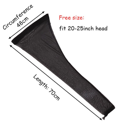 1Pcs Braiding Hair Sleeve For Hair Extensions Black Wig Sleeve With Adjustable Drawstring For Keep Braids Flow Wig Accessories