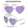 New Love Heart Shaped Polarized Sunglasses Women Fashion Cute Retro Vintage Gradient Sun Glasses UV400 Protection Unisex Eyewear
