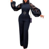Mesh Jumpsuit Women White Overalls Party Lace Rompers New In Bodysuit One Piece Long Sleeve Summer Long Pants Y2k Spring Work