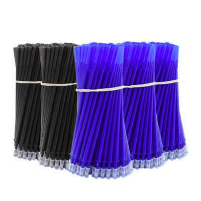 30/50/100Pcs/Lot 0.5mm Gel Pen Erasable Pen Refill Rod Set Blue Black Ink Shool Washable Handle Writing Stationery Supplies