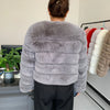 Damenmode Kunstpelzmantel superheiß Herbst Winter Damen kurze Kunstfuchsjacke flauschig hohe Qualität 7XL Damen Pelzmäntel